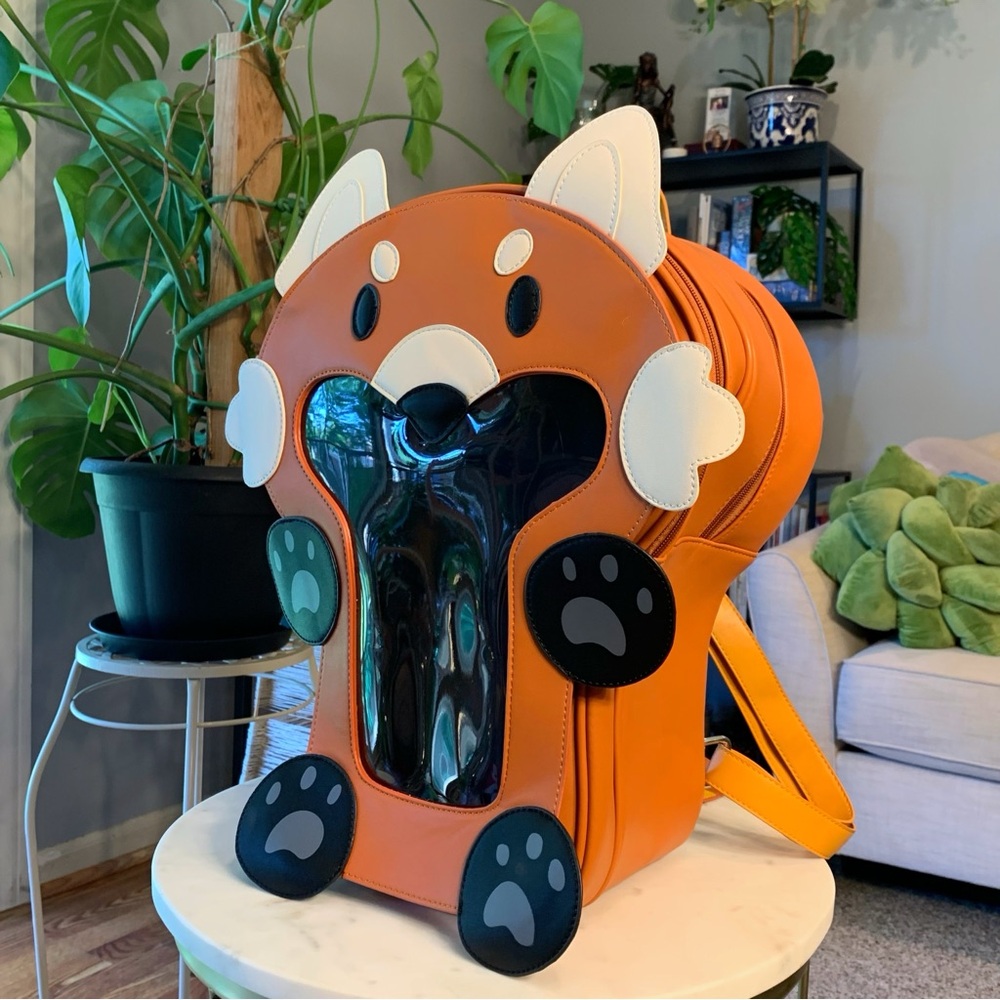 Kitsake Creations “Ita-Mals” Ita Bag Backpack, Red Panda / Fox, Discontinued!